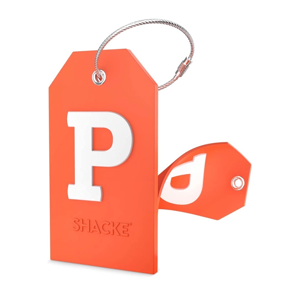 Luggage Tag with Full Privacy Cover and Stainless Steel Loop (P)